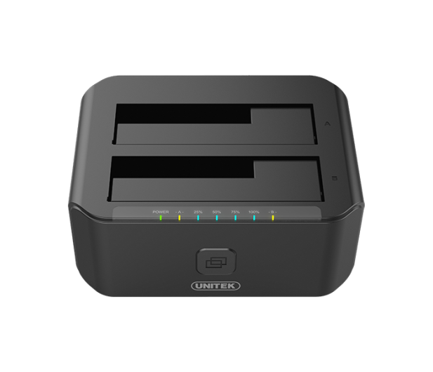 Unitek Stacja dokująca 2 x HDD USB 3.0 z klonowaniem - 434810 - zdjęcie 3
